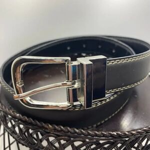 Wrangler Bonded Reversible Black/Brown Leather Belt Size 28